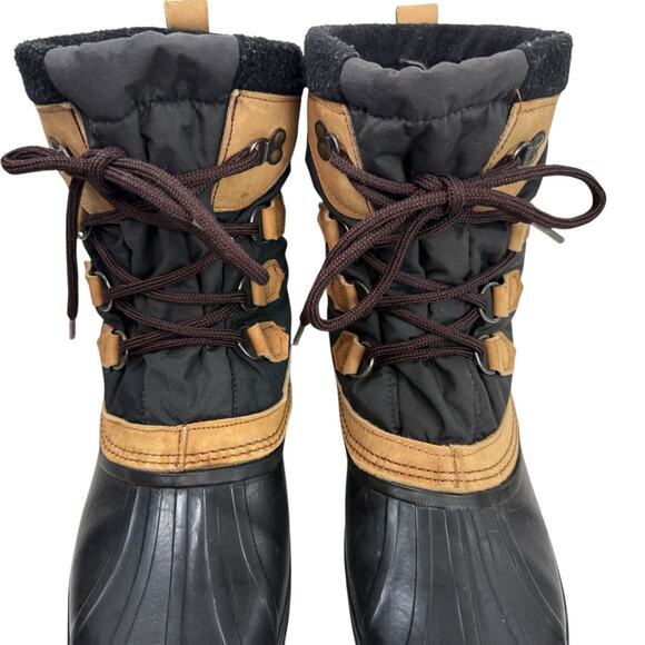 SOREL EDDIE BAUER Vintage Boots Winter Snow Duck Brown Lined Canada‎ Mens 11 - Picture 4 of 11